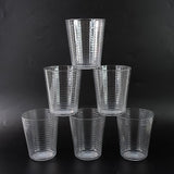 Apex Pyramid Design Unbreakable Plastic Glass – 300 ML