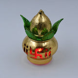 Gold Plated Decorative LED Kalash for Mandir