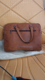 Premium Faux Leather Multipurpose Messenger Briefcase with Shoulder Strap (1 Pc)